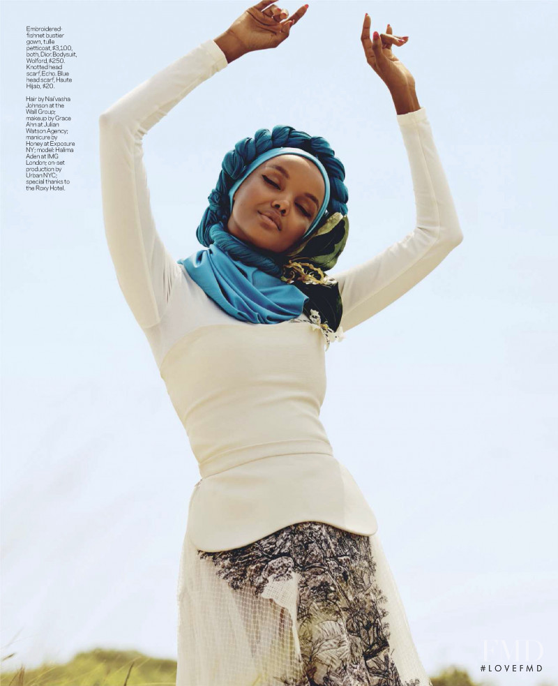 Halima Aden featured in Change Agent, December 2018