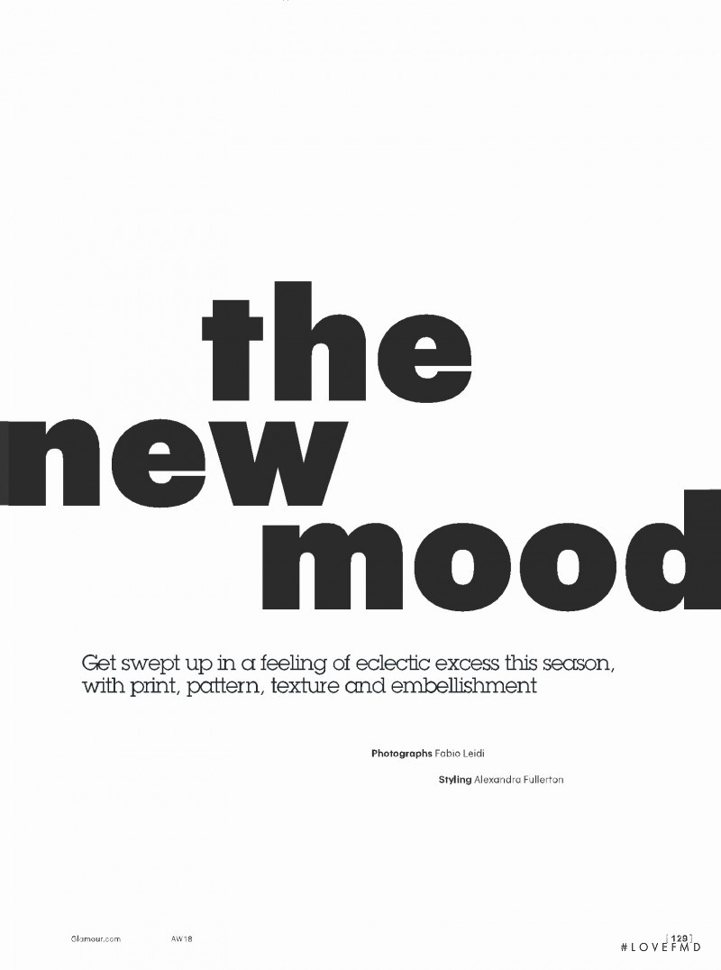 Line Brems featured in The New Mood, September 2018
