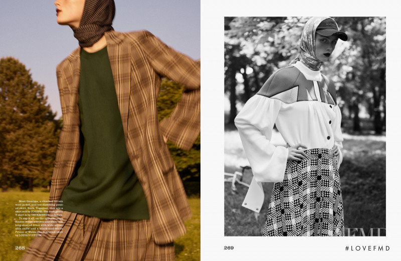 Rianne Van Rompaey featured in A Spin On Suits, September 2018