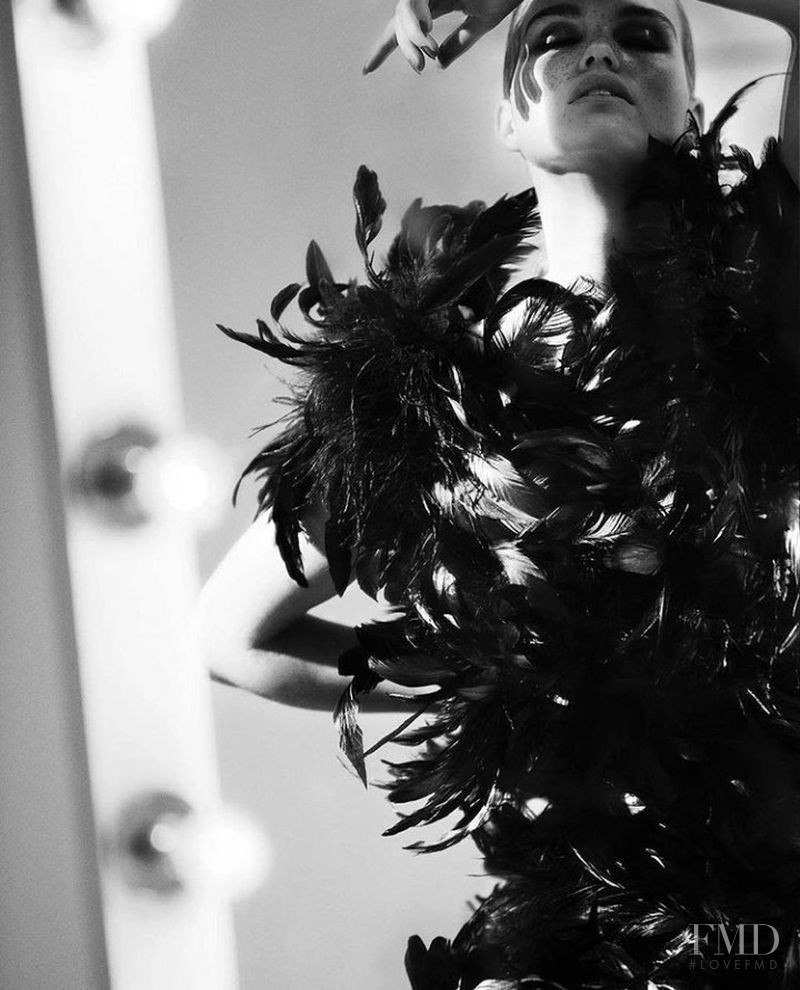 Luna Bijl featured in Under the Influence of Yves Saint Laurent, September 2018
