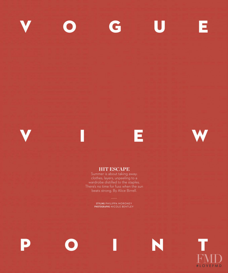 Vogue Viewpoint: Hit Escape, December 2018