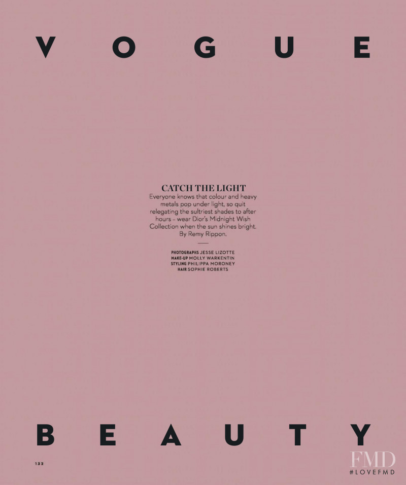 Vogue Beauty: Catch the Light, December 2018