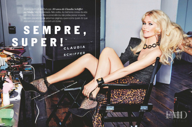 Claudia Schiffer featured in Sempre, Super!, October 2018