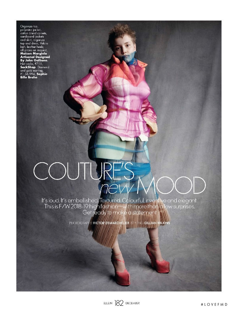 Lina Hoss featured in Couture\'s New Mood, December 2018