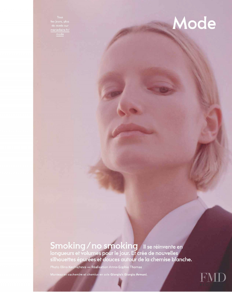 Maud Welzen featured in Smoking / no smoking, January 2019