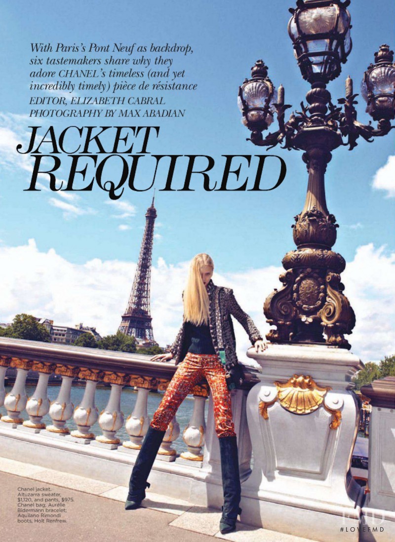 Nastya Kusakina featured in Jacket Required, October 2012