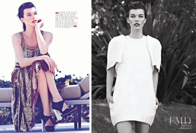 Milla Jovovich featured in Maximum Milla, October 2012