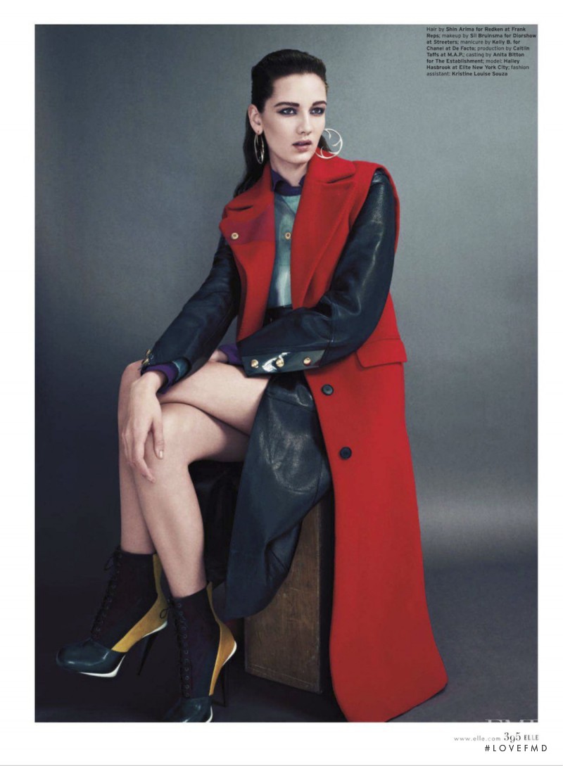 Hailey Hasbrook featured in Top Coats, October 2012