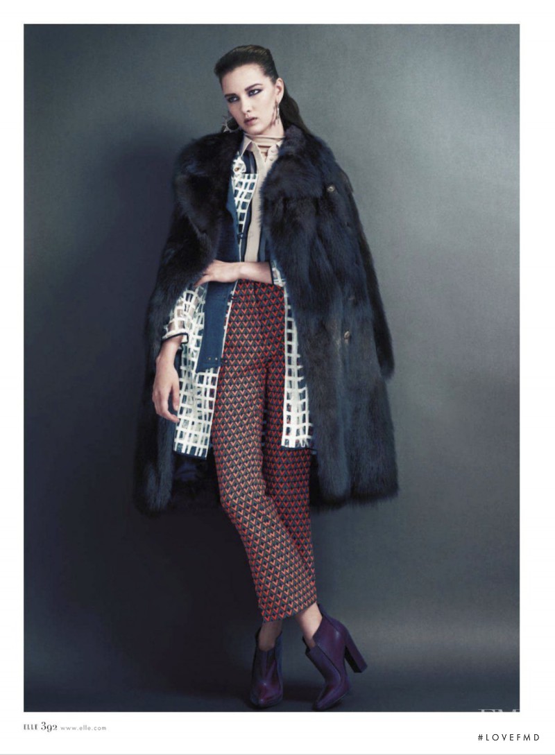 Hailey Hasbrook featured in Top Coats, October 2012