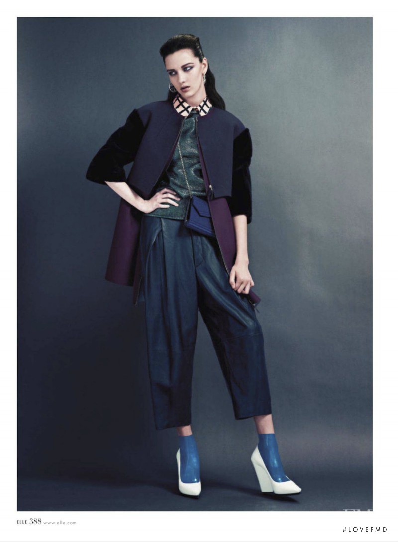 Hailey Hasbrook featured in Top Coats, October 2012
