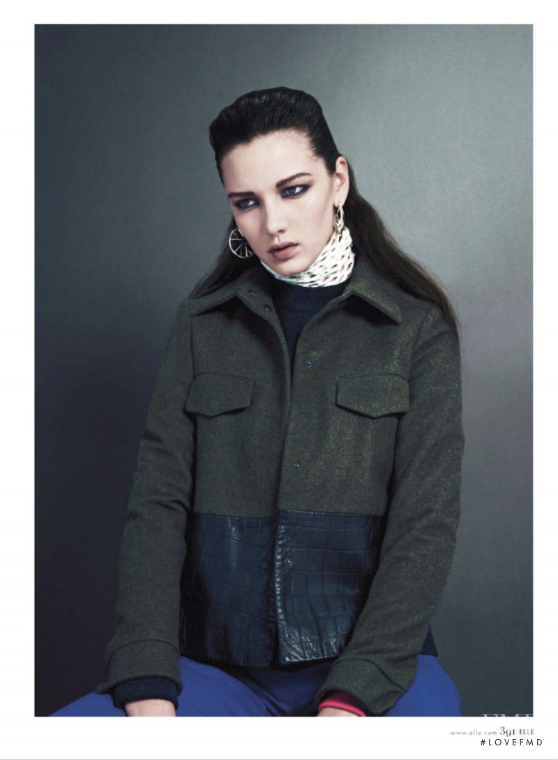 Hailey Hasbrook featured in Top Coats, October 2012