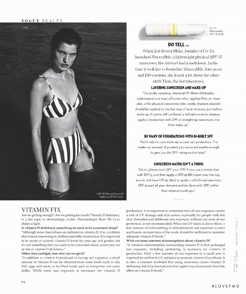 Julia van Os featured in Here Comes The Sun, January 2019