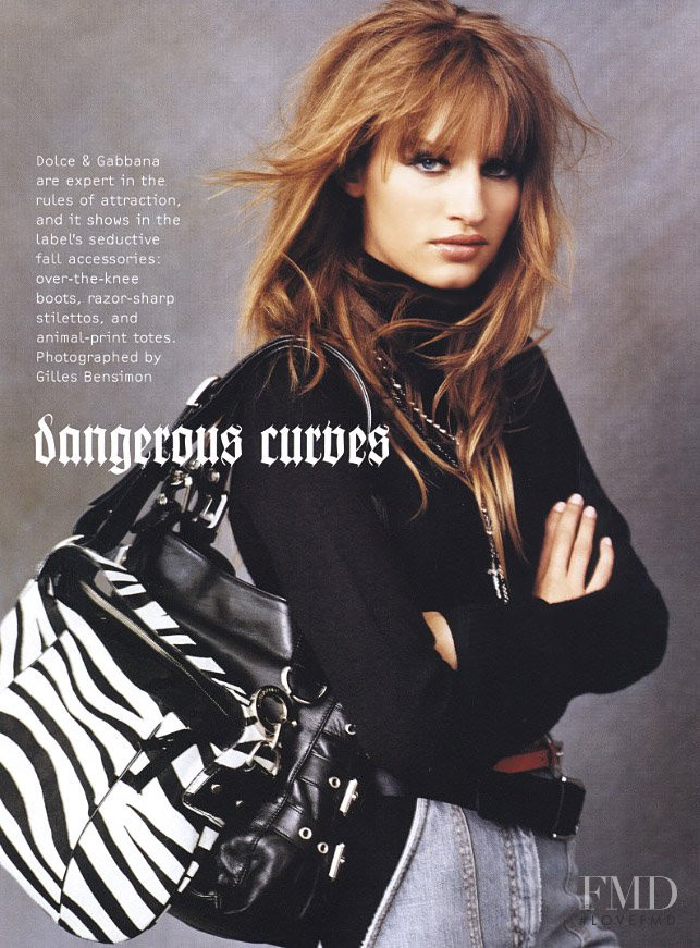 Linda Vojtova featured in Dangerous Curves, September 2003