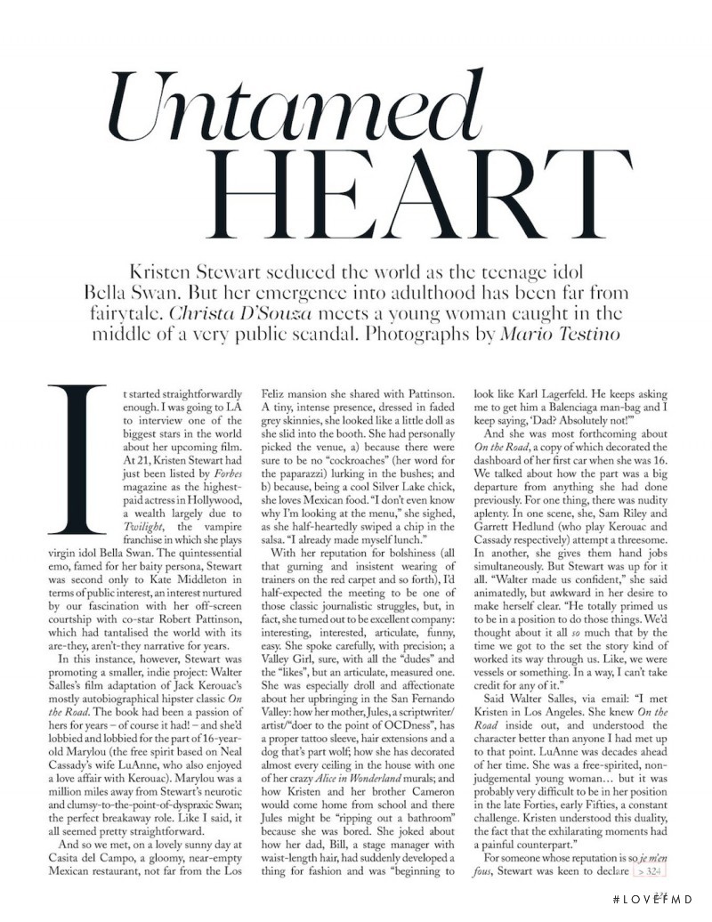 Untamed Heart, October 2012