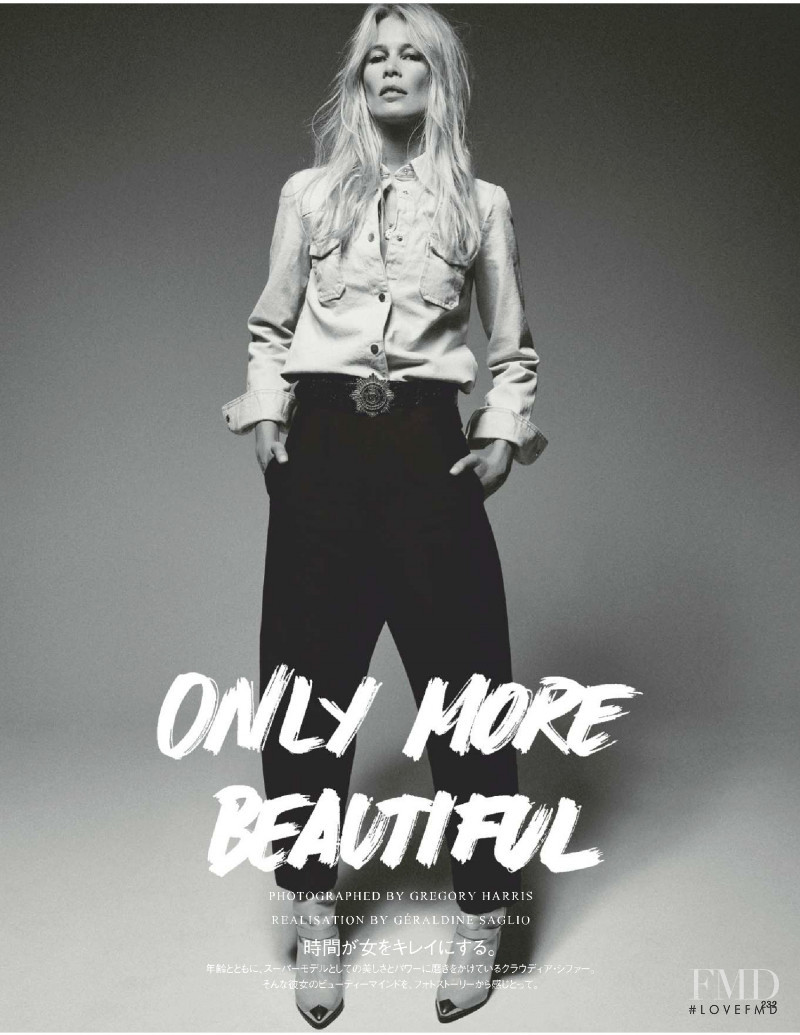 Claudia Schiffer featured in Only More Beautiful, January 2019