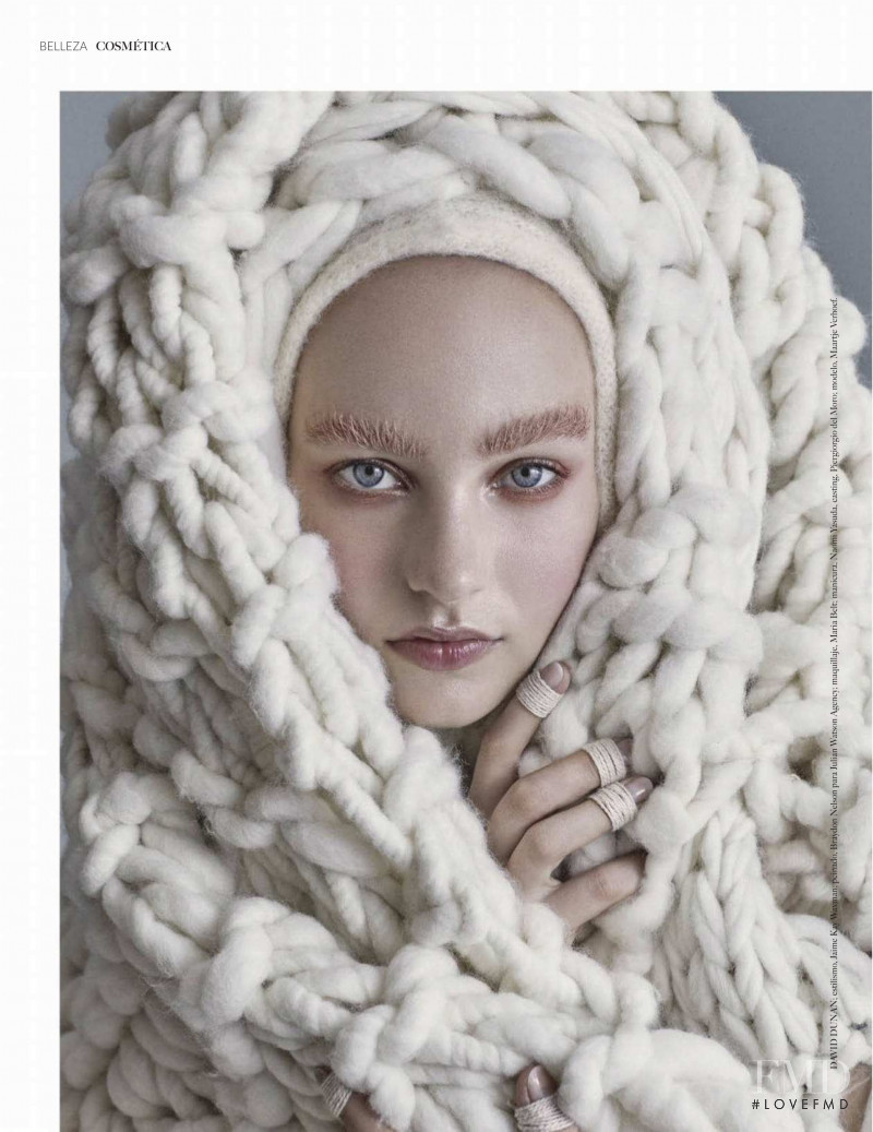 Maartje Verhoef featured in Vogue Belleza, December 2018