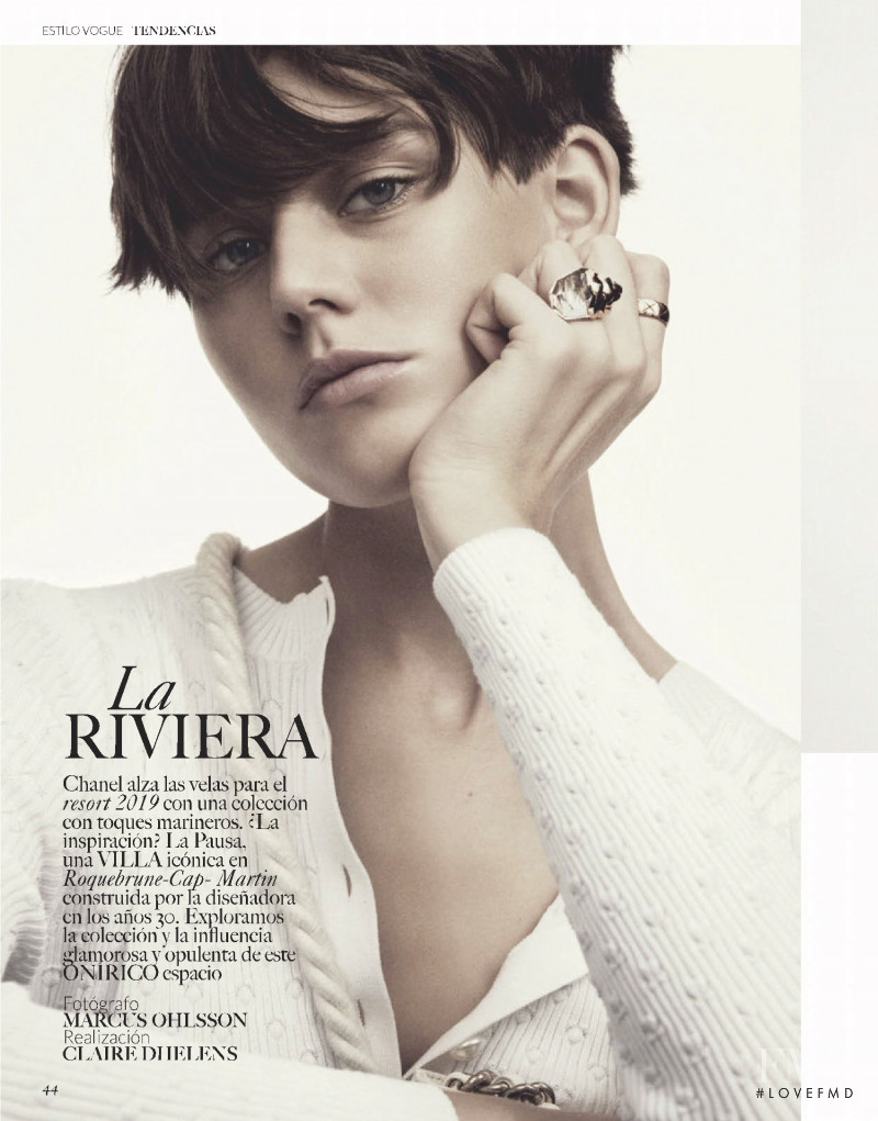 Vivienne Rohner featured in La Riviera, January 2019