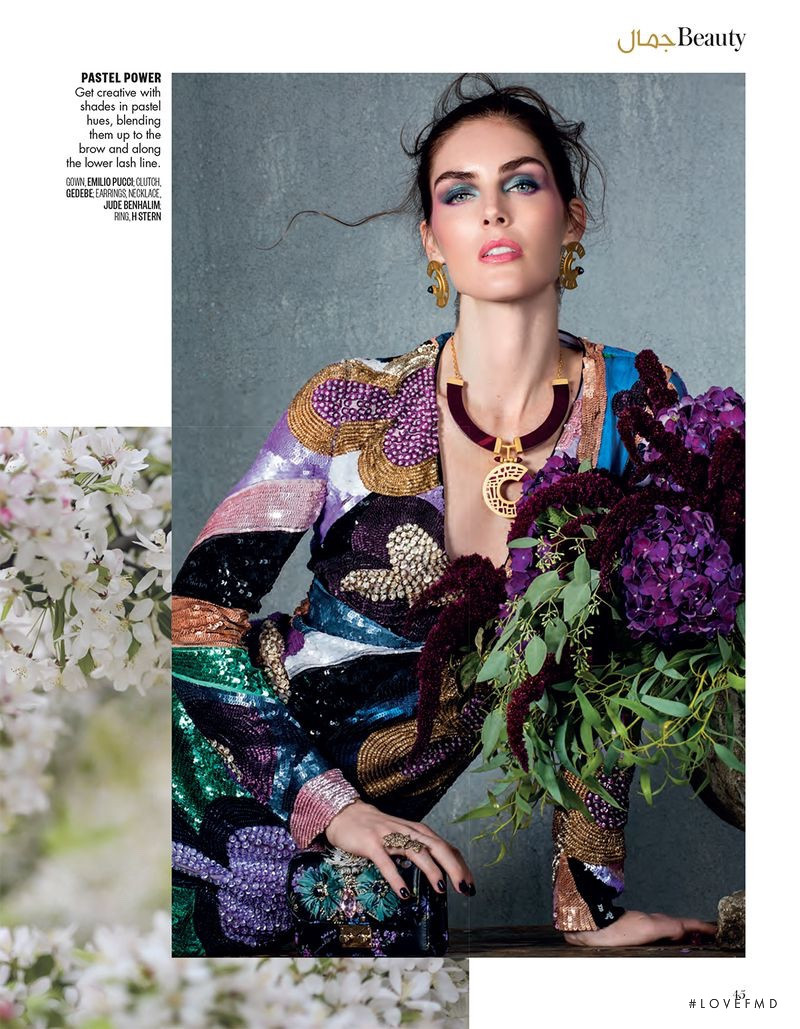 Hilary Rhoda featured in Super Natural, January 2019