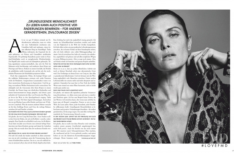 Tasha Tilberg featured in Gegen Den Storm, January 2019