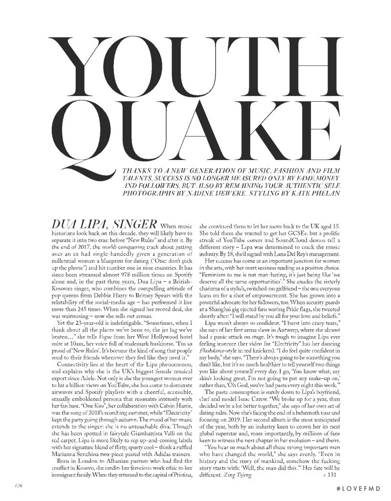 Youthquake, January 2019