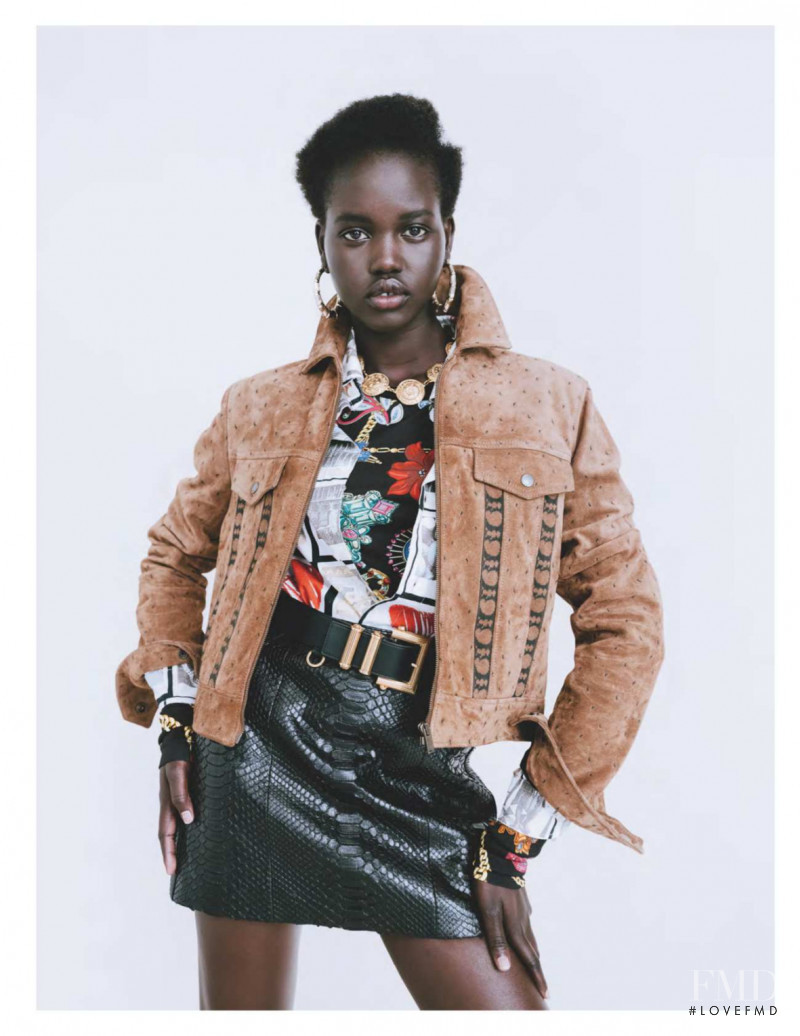 Say My Name in Vogue UK with Adut Akech Bior wearing Saint Laurent ...