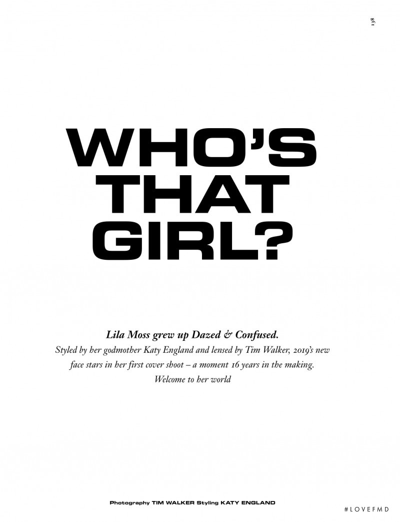 Who\'s That Girl, December 2018