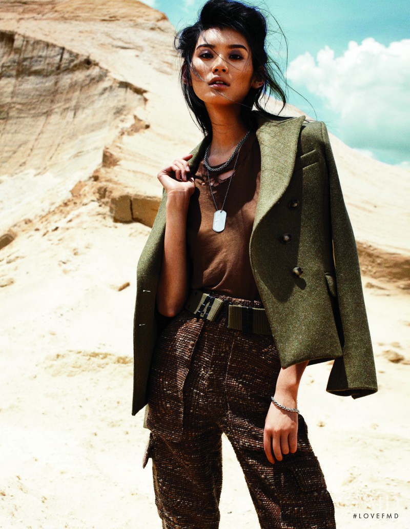 Ming Xi featured in Army Chic, September 2012