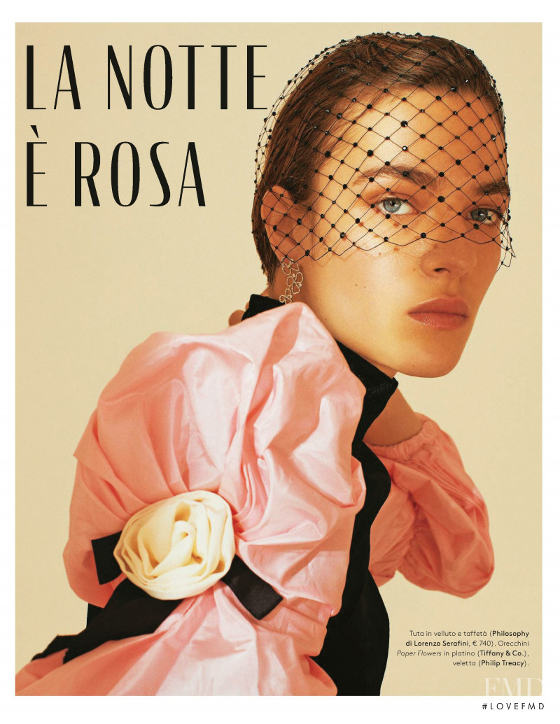 Lisa Louis Fratani featured in La Notte E Rosa, December 2018