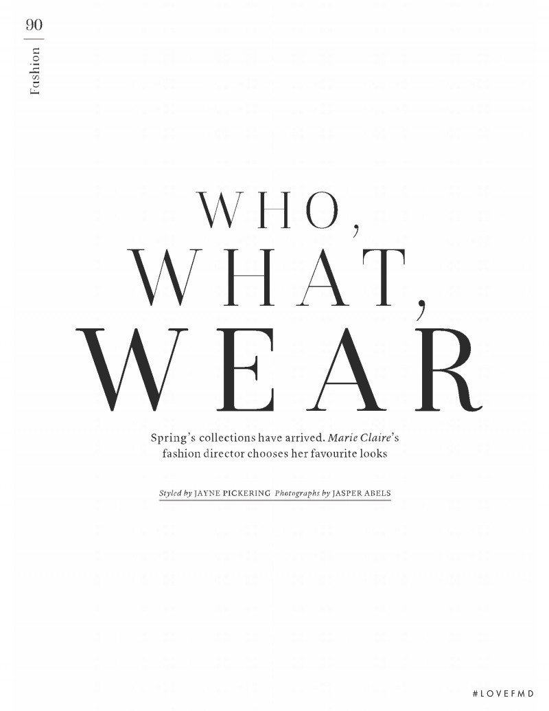 Who, What, Wear, February 2019