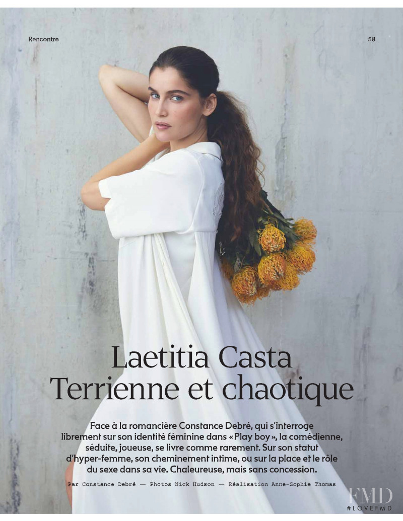 Laetitia Casta featured in Sur paroles, February 2019