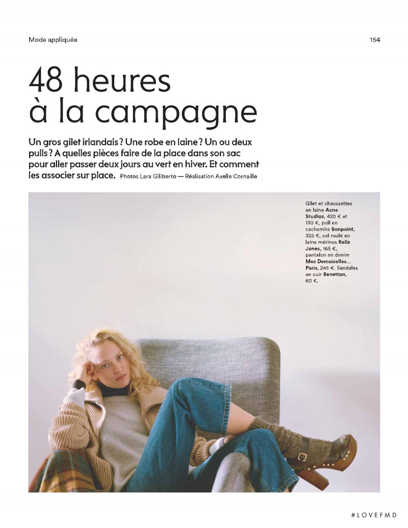 Marta Gawron featured in 48 heures à la campagne, February 2019