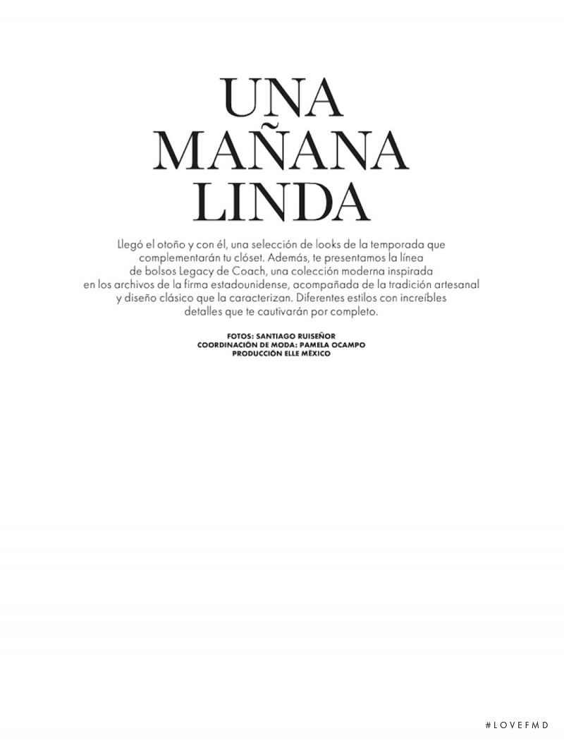 Una Manana Linda, September 2012