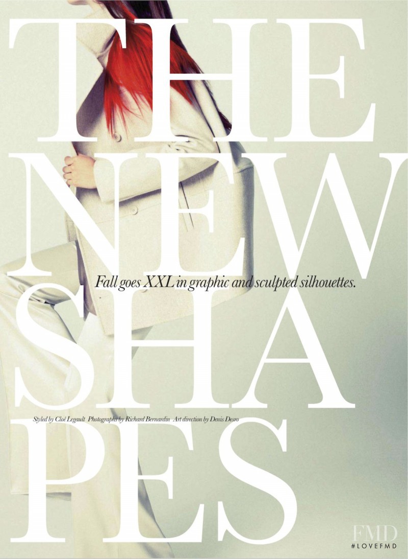 Amanda Laine featured in The New Shapes, October 2012