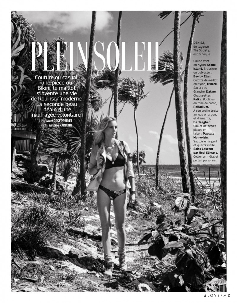 Denisa Dvorakova featured in Plein Soleil, May 2015