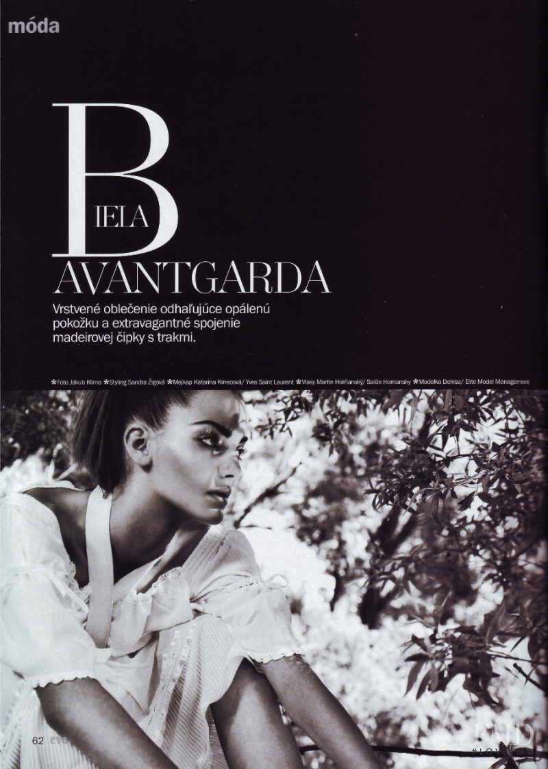 Denisa Dvorakova featured in Biela Avantgarda, January 2007