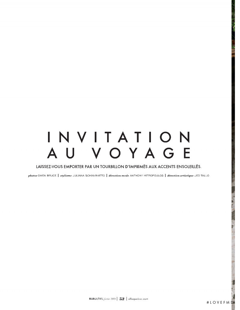 Invitation Au Voyage, February 2019