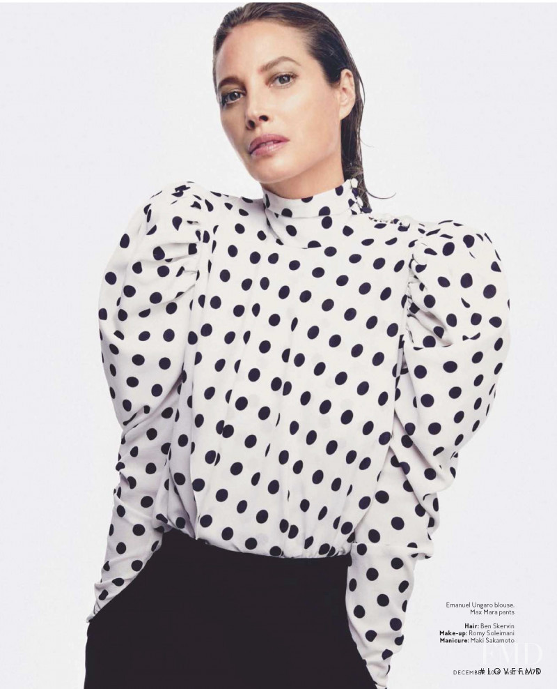 Christy Turlington featured in Forever in Fashion, December 2018