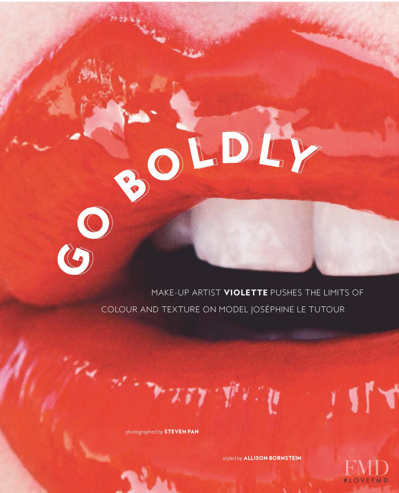 Joséphine Le Tutour featured in Go Boldly, December 2018