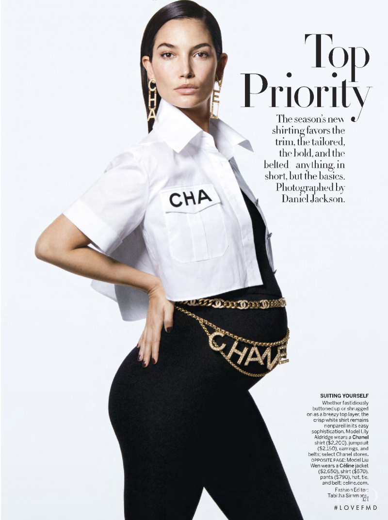 Lily Aldridge featured in Top Priority, February 2019
