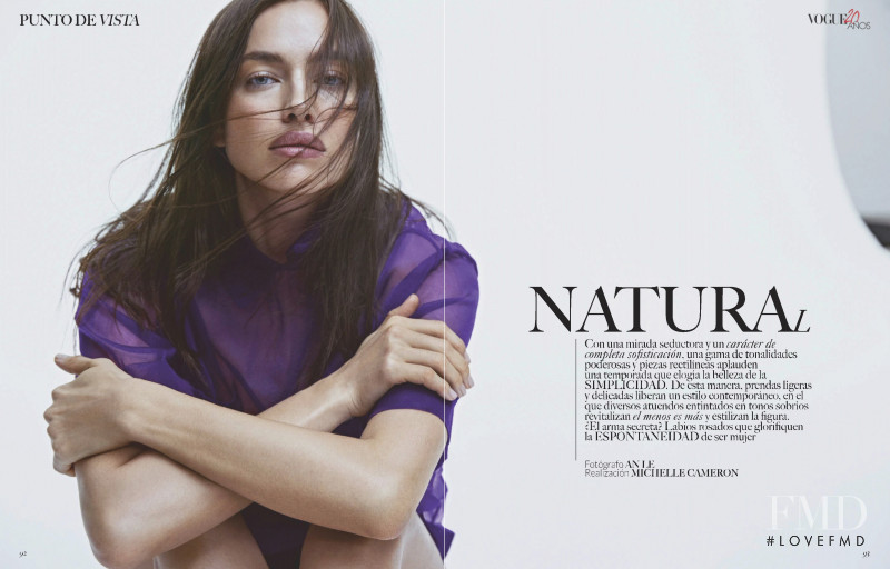 Irina Shayk featured in Natural, January 2019