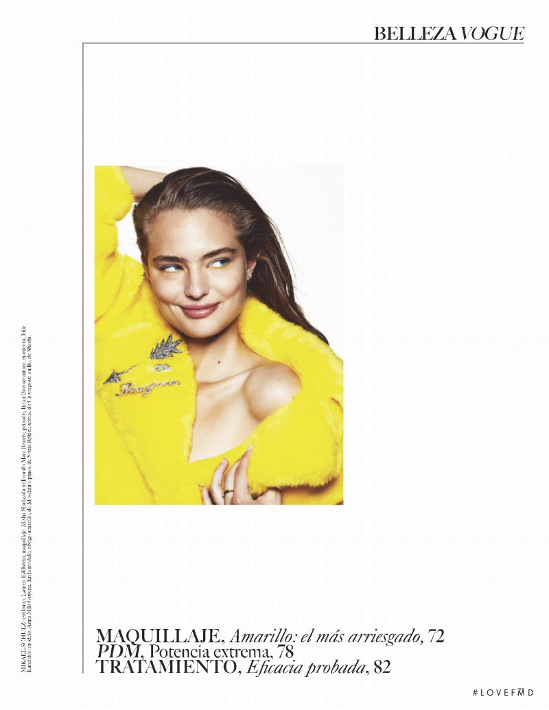 Anna Mila Guyenz featured in Belleza: Amarillo: El Mas Arriesgando, February 2019