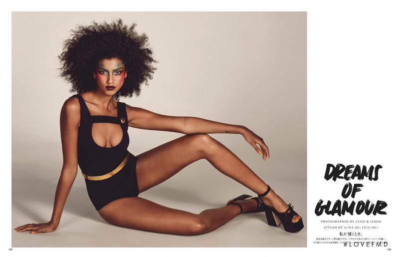 Imaan Hammam featured in Dreams of Glamour, March 2019