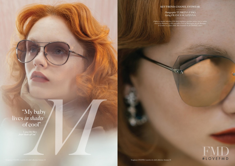 Emma Laird featured in Chanel Eyewear: My baby lives in shades of cool, March 2018