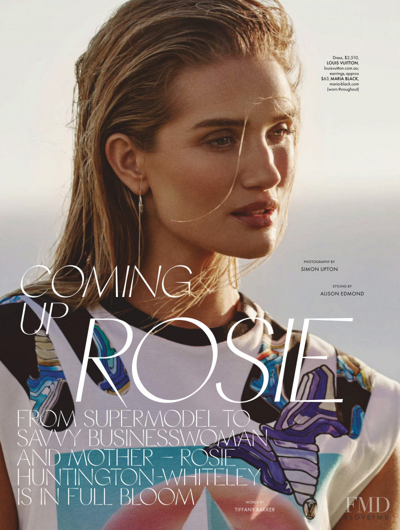 Rosie Huntington-Whiteley featured in Coming Up Rosie, March 2019