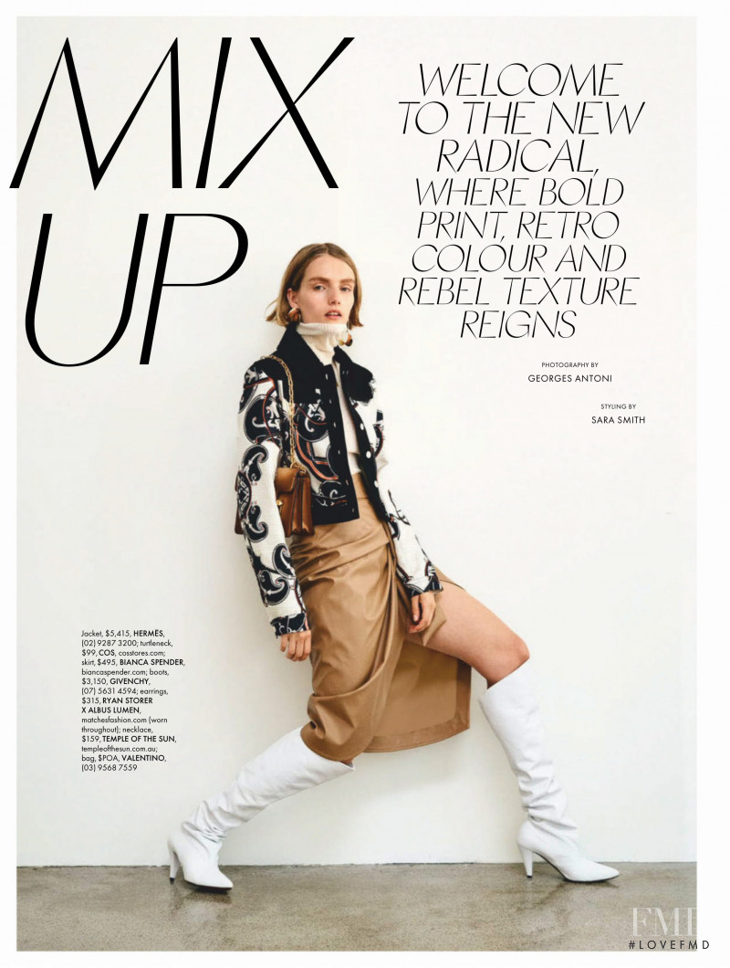 Jacquetta Wheeler featured in Mix Up, March 2019