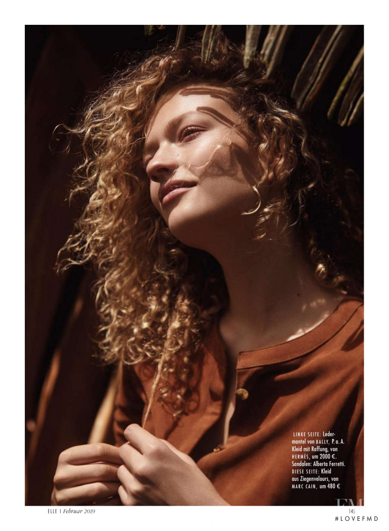 Sophia Ahrens featured in Sommer & Leder, February 2019
