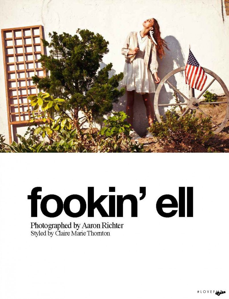 Helen McCusker featured in fookin\' ell, July 2011