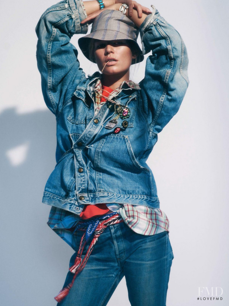 Anna Ewers featured in Blue Jeans, March 2019