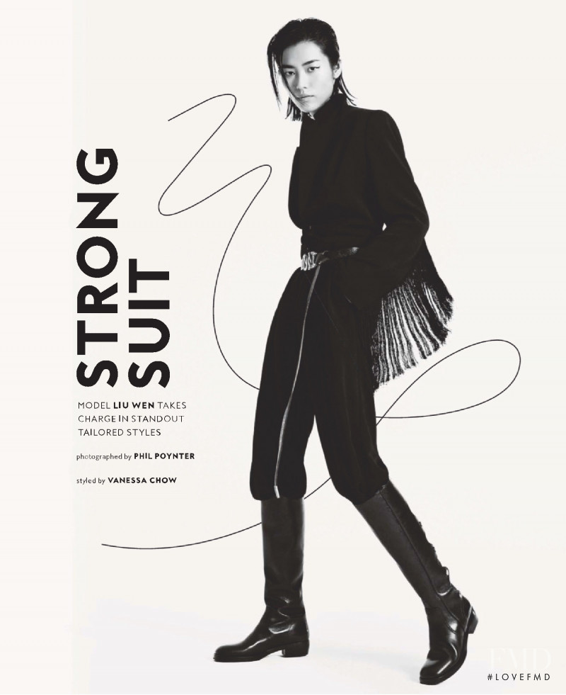 Liu Wen featured in Strong Suit, January 2019