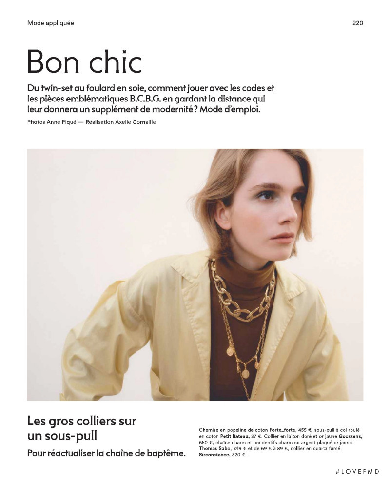 Julie Trichot featured in Bon Chic, March 2019